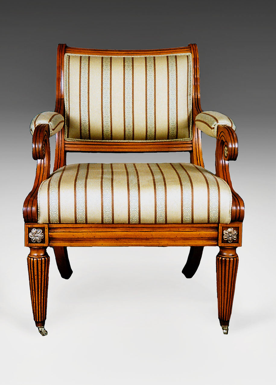 ENGLISH REGENCY ARM CHAIR