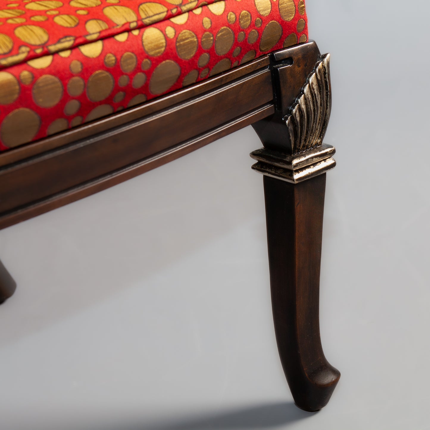 Luxurious interior with refined wooden furnishings.