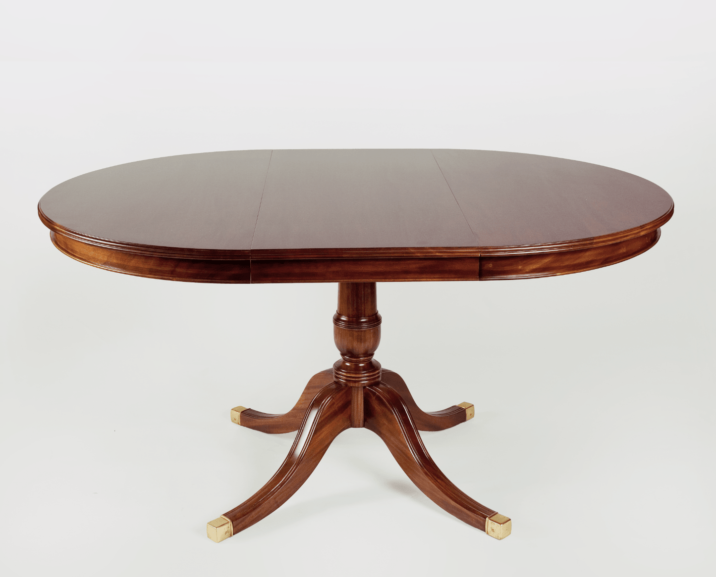 CUSTOM SHERATON STYLE OVAL TABLE WITH CARVED EDGE - House of Chippendale