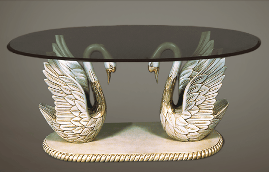 EMPIRE STYLE CARVED SWAN COFFEE TABLE - House of Chippendale