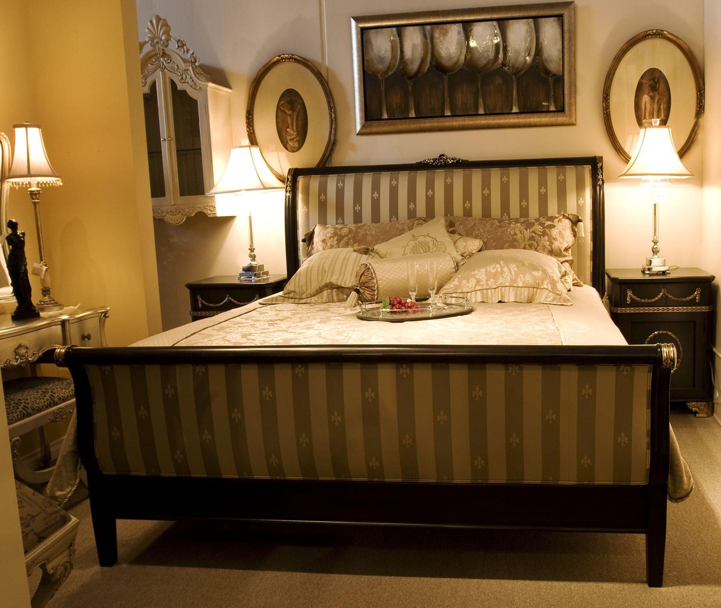 EMPIRE STYLE UPHOLSTERY BED - House of Chippendale