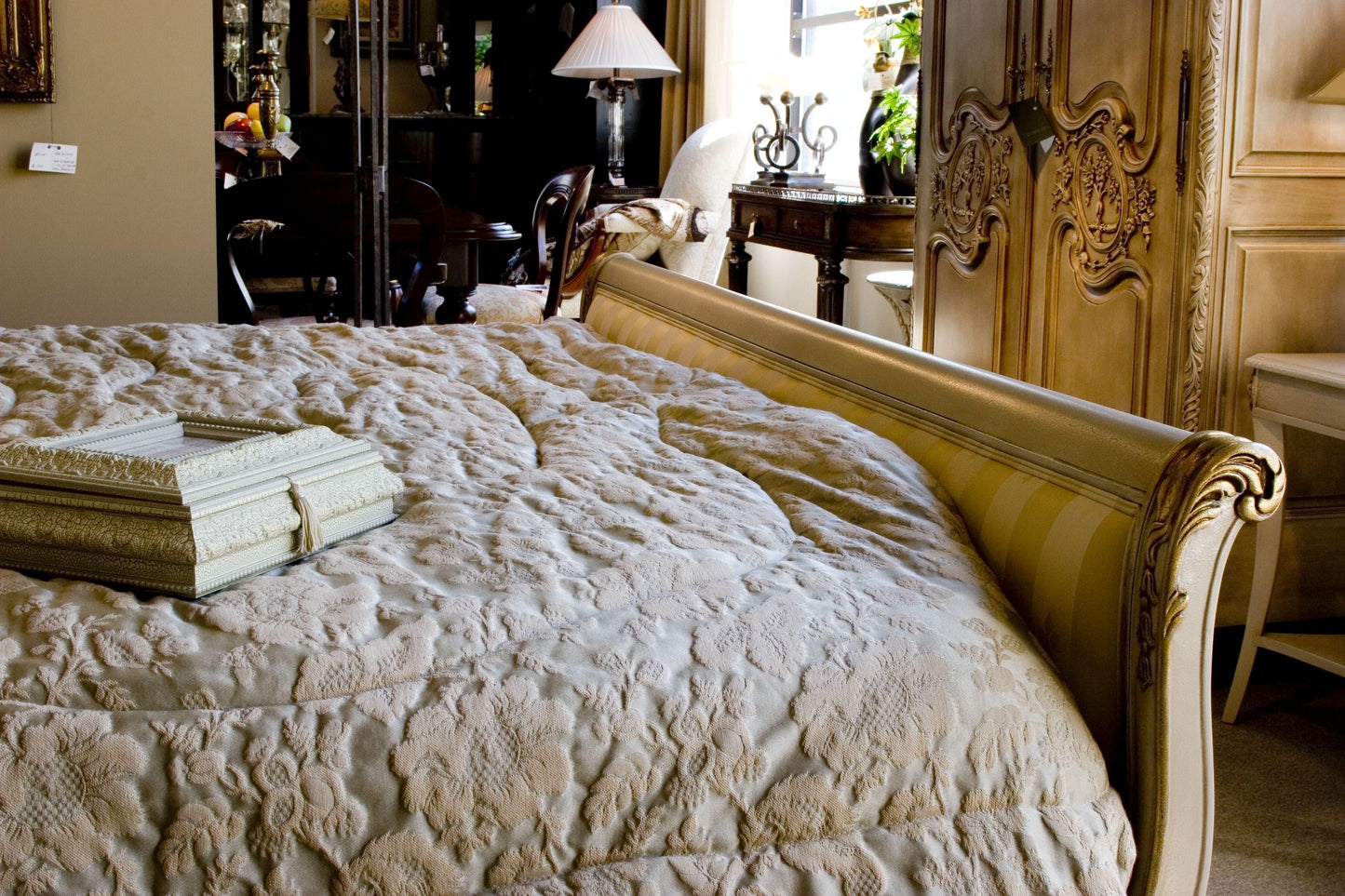 EMPIRE STYLE UPHOLSTERY BED - House of Chippendale