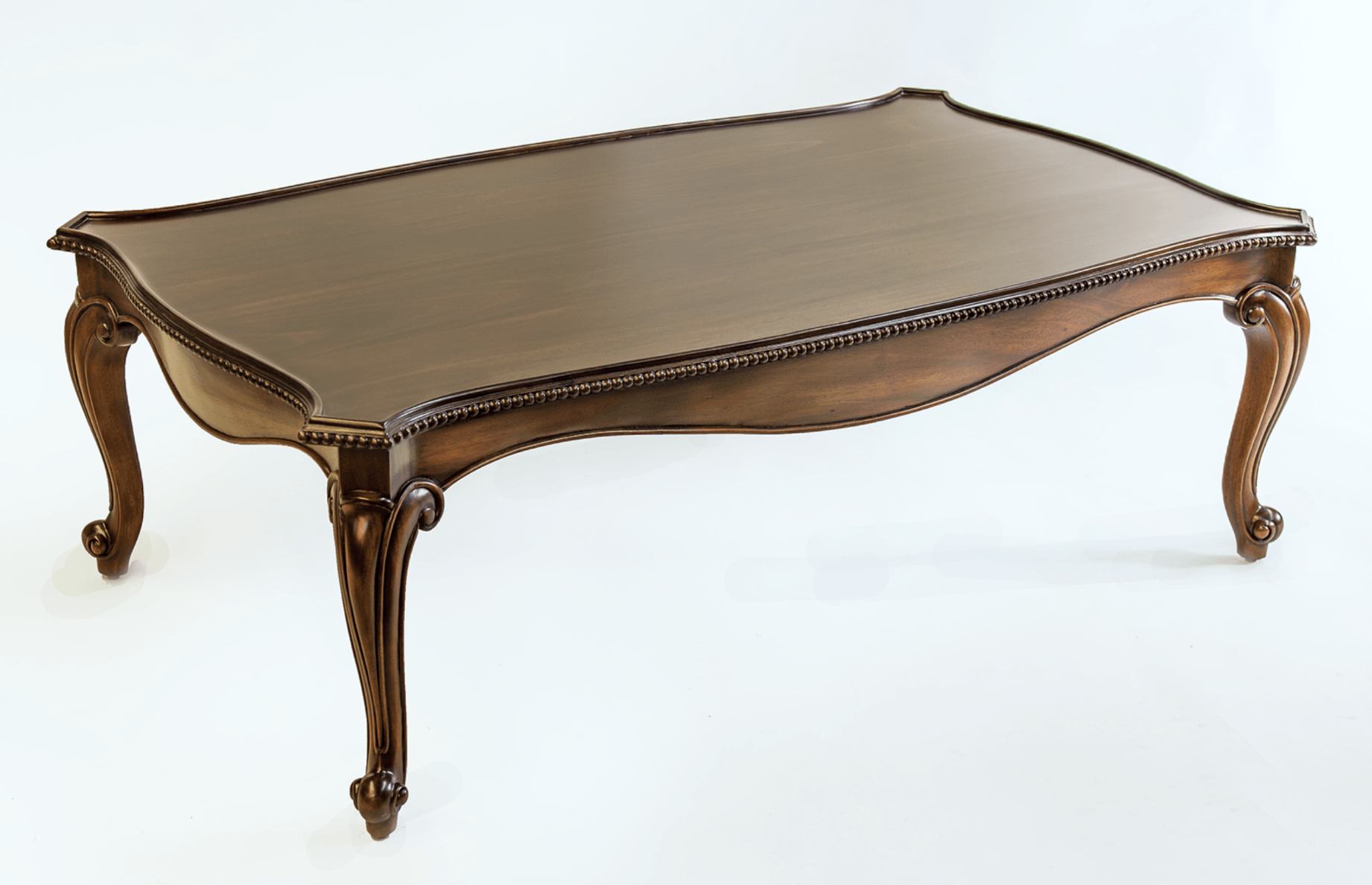 GOSTIN CARVED BEADED TOP COCKTAIL TABLE - House of Chippendale