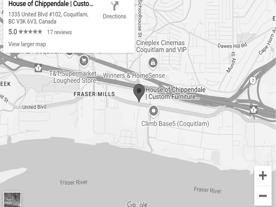 Map of house of chippendale address - House of Chippendale