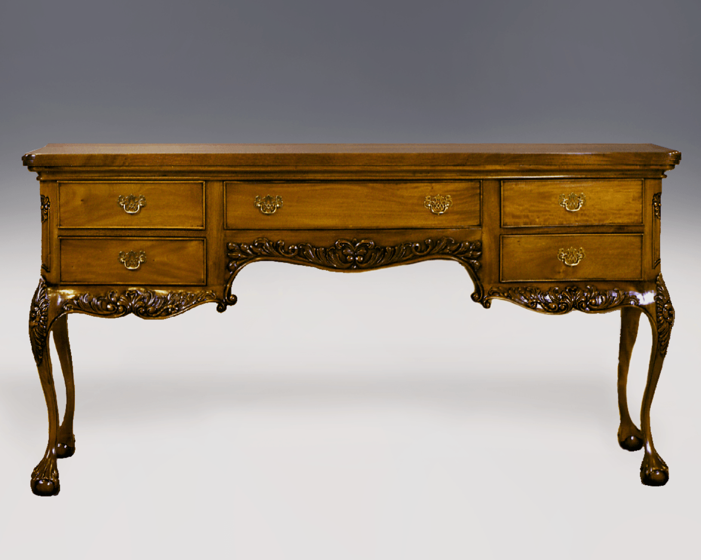 IRISH CHIPPENDALE BOW FRONT SIDEBOARD - House of Chippendale