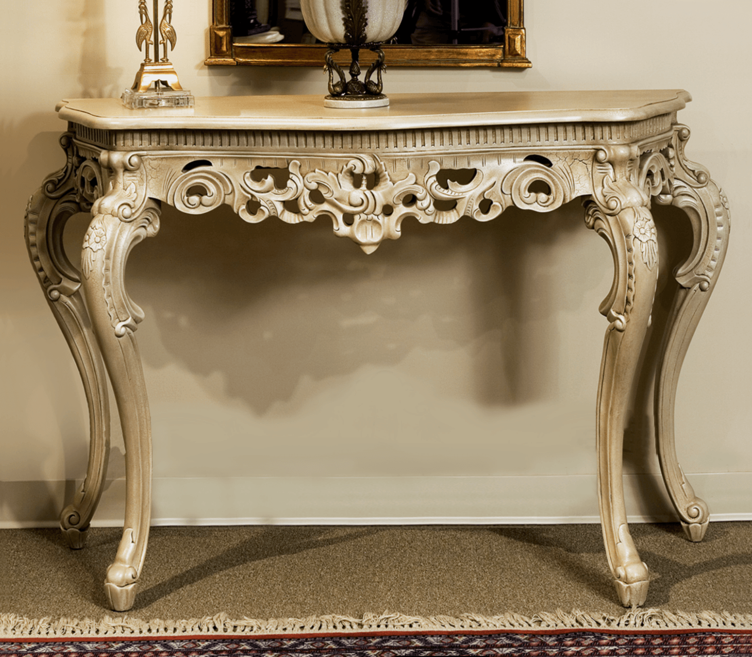 LOUIS XV CARVED CONSOLE TABLE - House of Chippendale