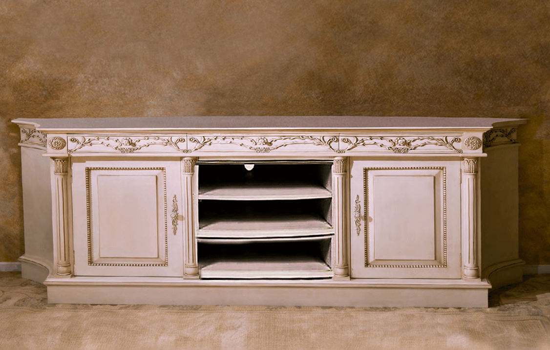 Careved Louis Xvi Style Entertainment Console | House of Chippendale