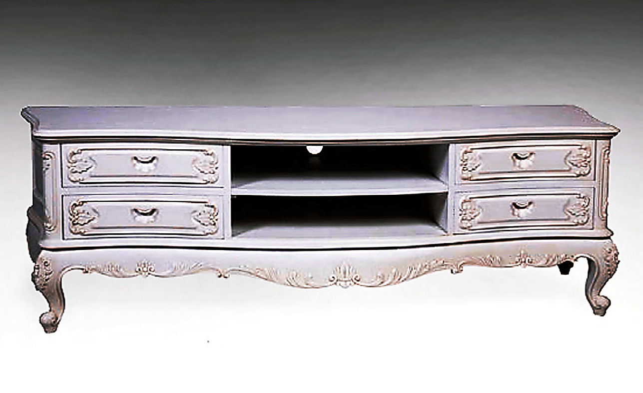 CARVED LOUIS XV ENTERTAINMENT CONSOLE - House of Chippendale