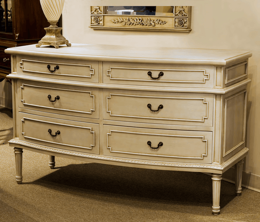 FRENCH PROVINCIAL SIX DRAWER DRESSER - House of Chippendale