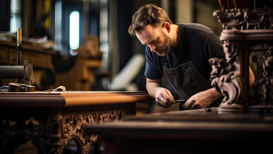carpenter repairing furniture