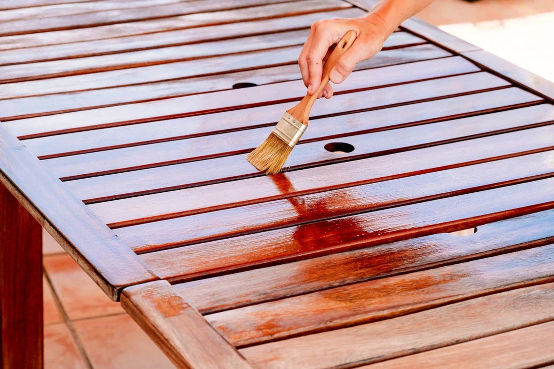 coating a wood table