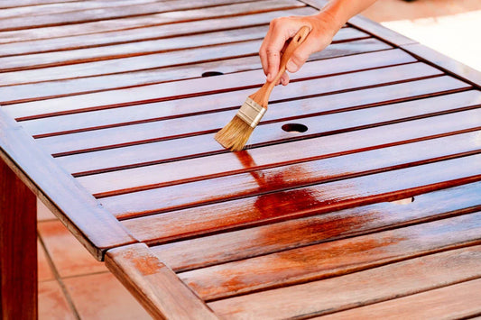coating a wood table