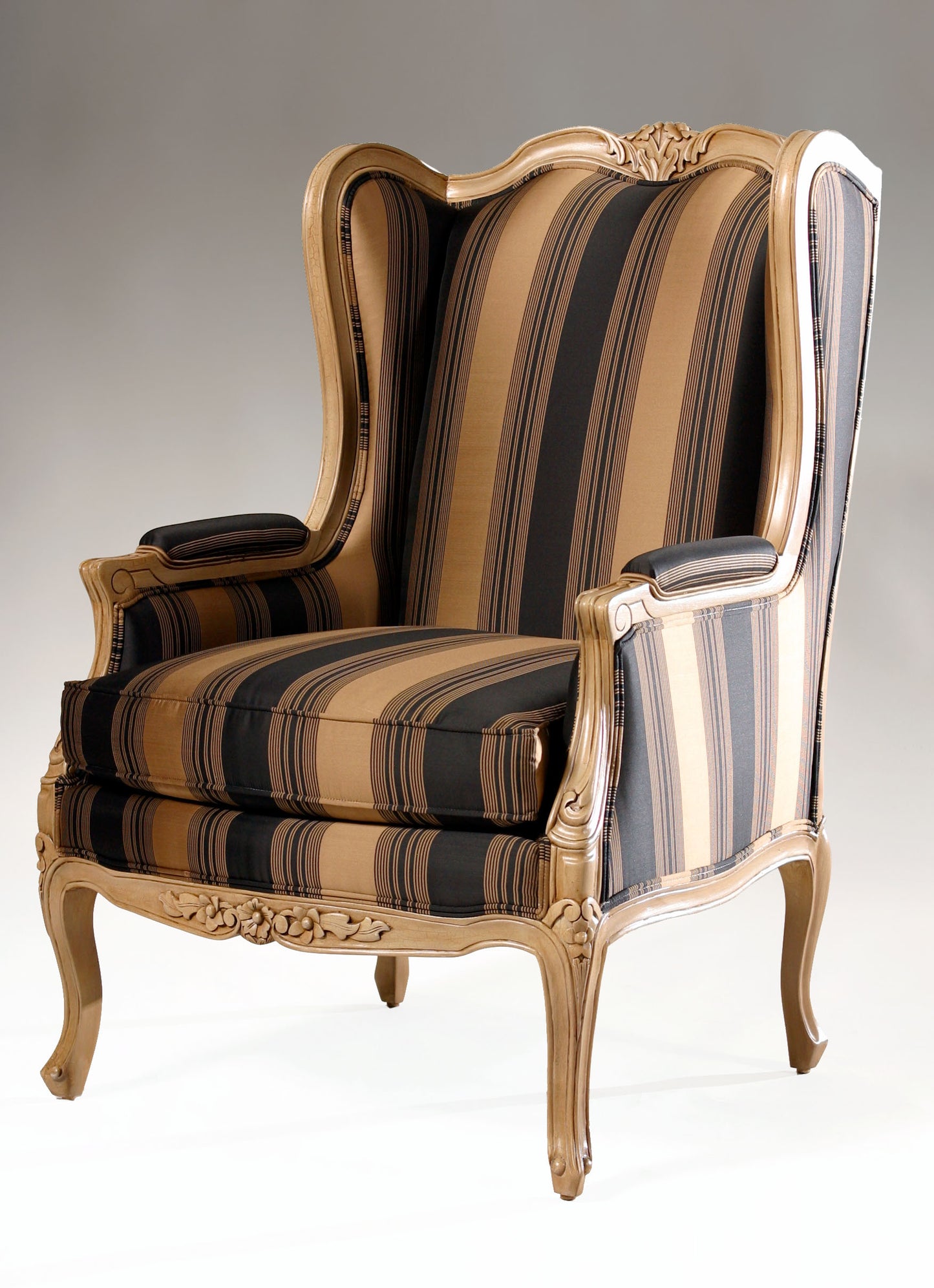 LOUIS XV WING BACK CHAIR