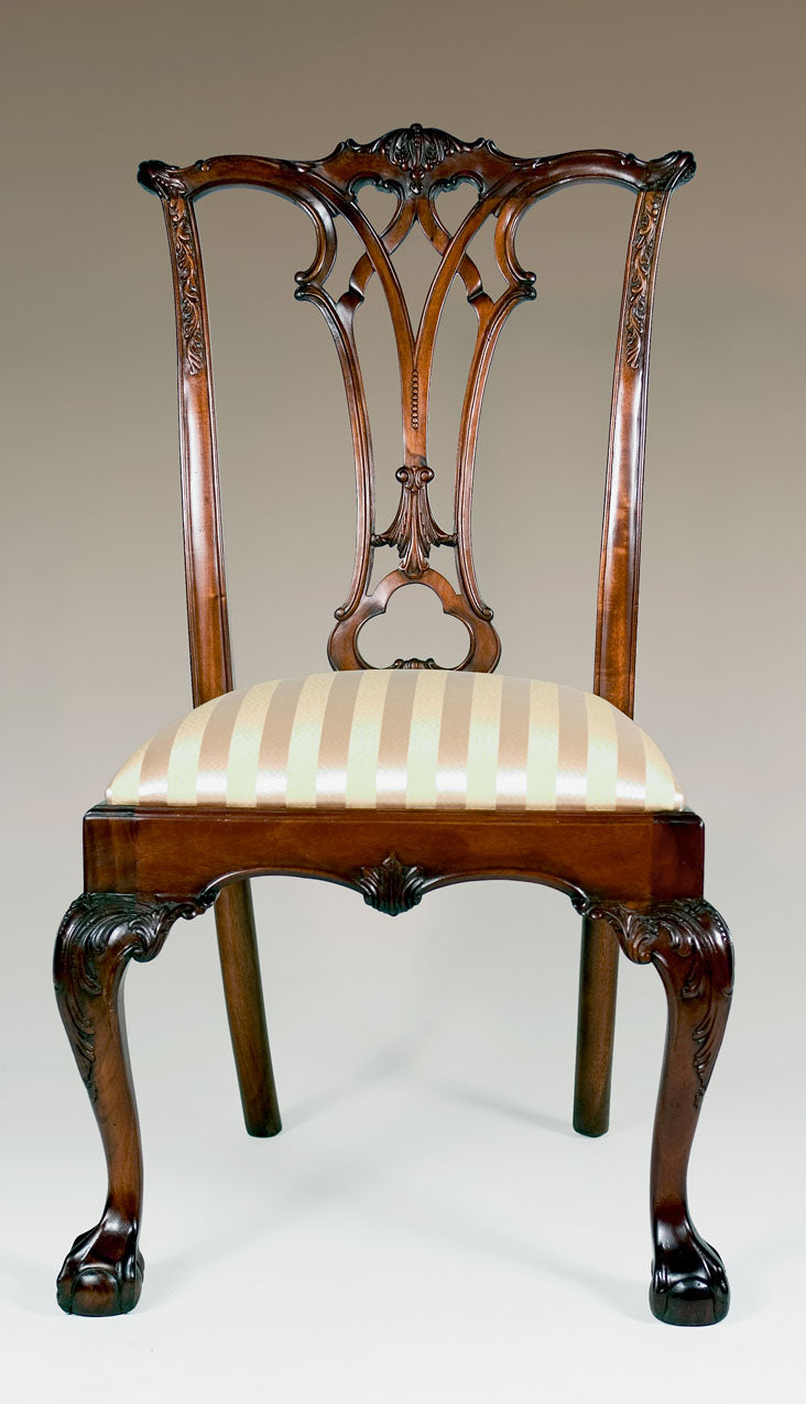 NEW ENGLAND CHIPPENDALE SIDE CHAIR