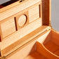 Side profile of the Mahogany Walnut Humidor, highlighting its sleek design