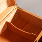 Opened lid of the Mahogany Walnut Humidor, revealing the interior compartment.