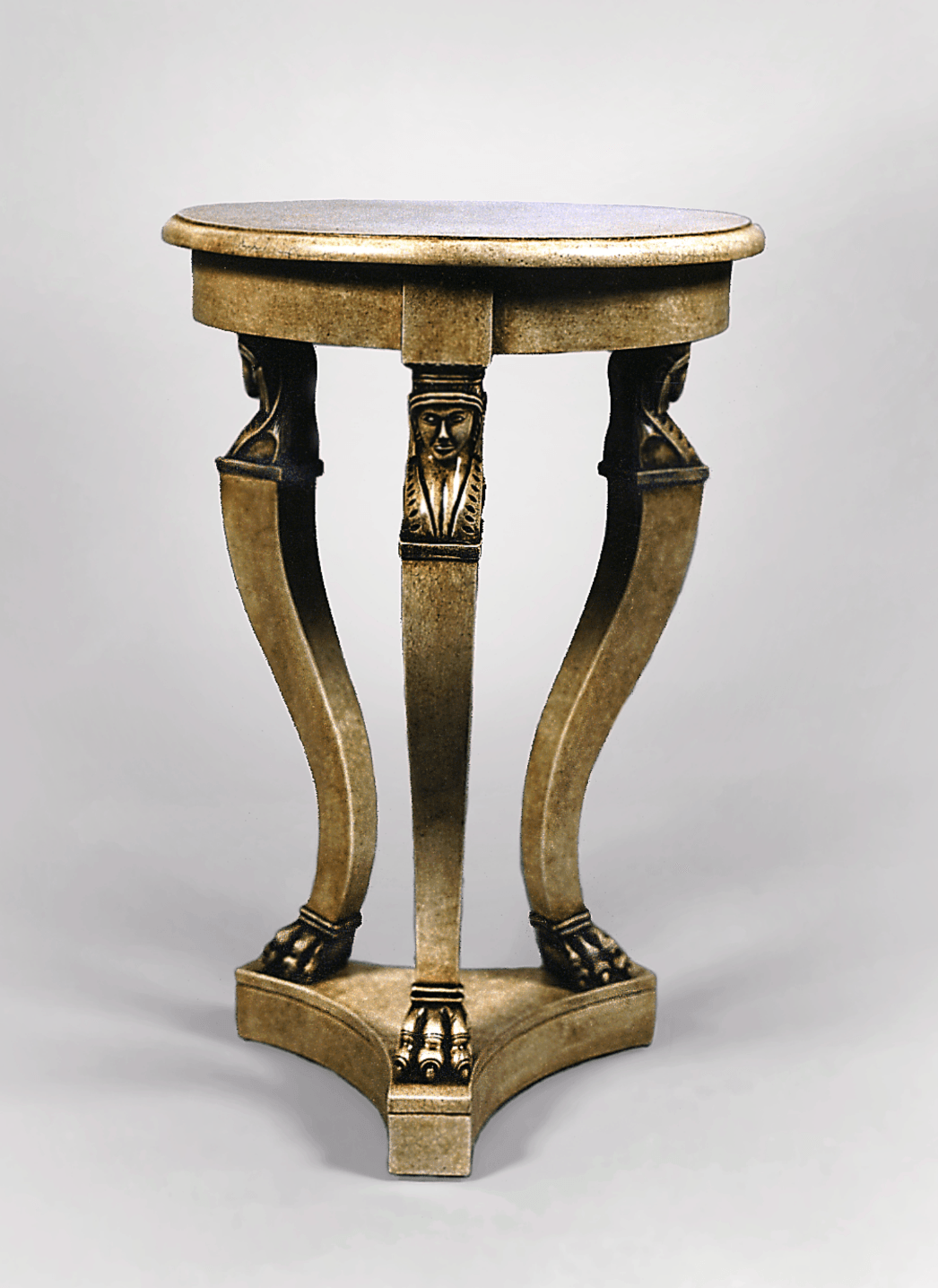 CARVED EMPIRE STYLE LARGE ACCENT TABLE - House of Chippendale