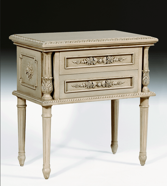 CARVED LOUIS XVI NIGHT TABLE - House of Chippendale