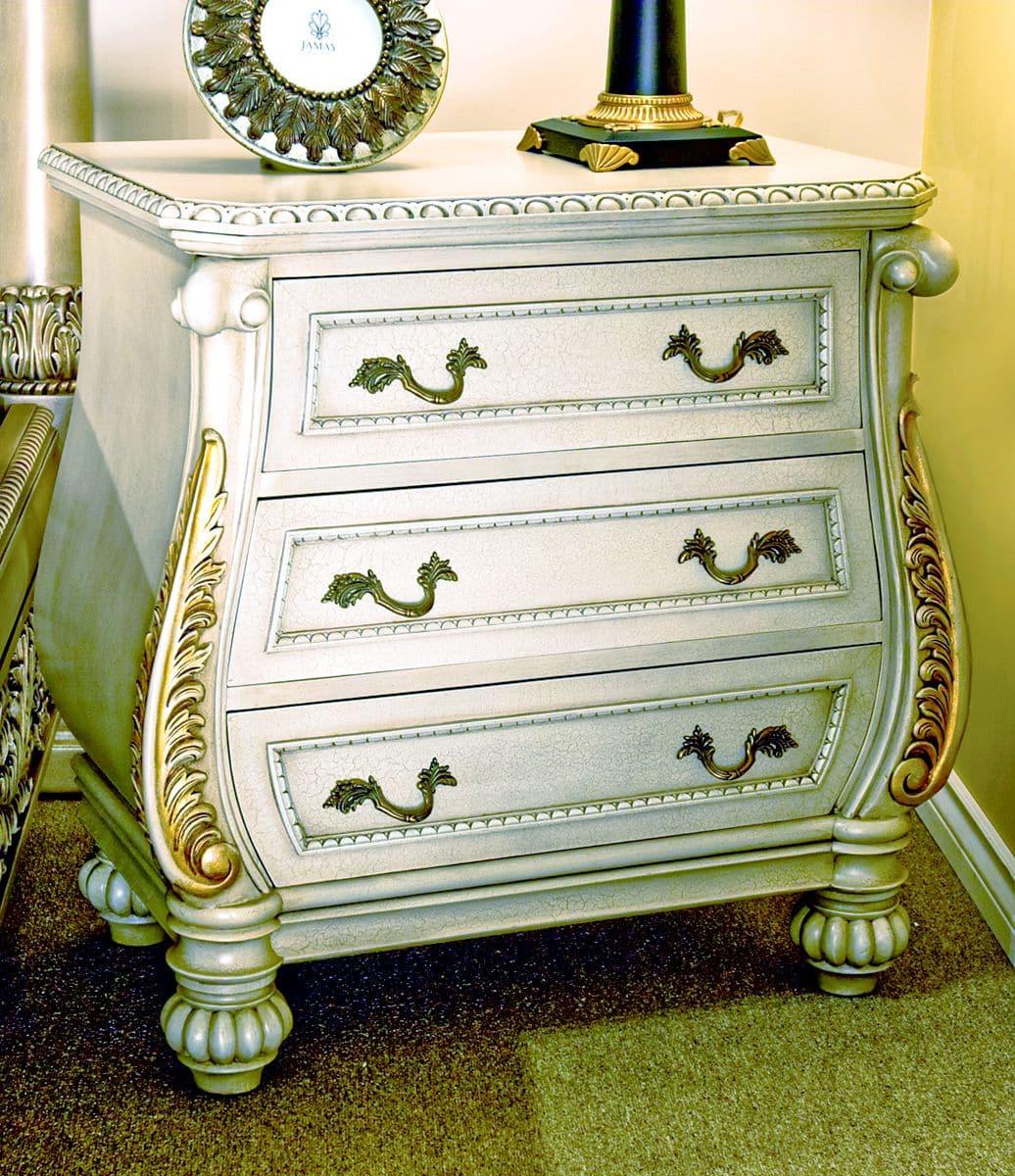 CARVED POMPEII STYLE NIGHTSTAND - House of Chippendale