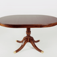 CUSTOM SHERATON STYLE OVAL TABLE WITH CARVED EDGE - House of Chippendale