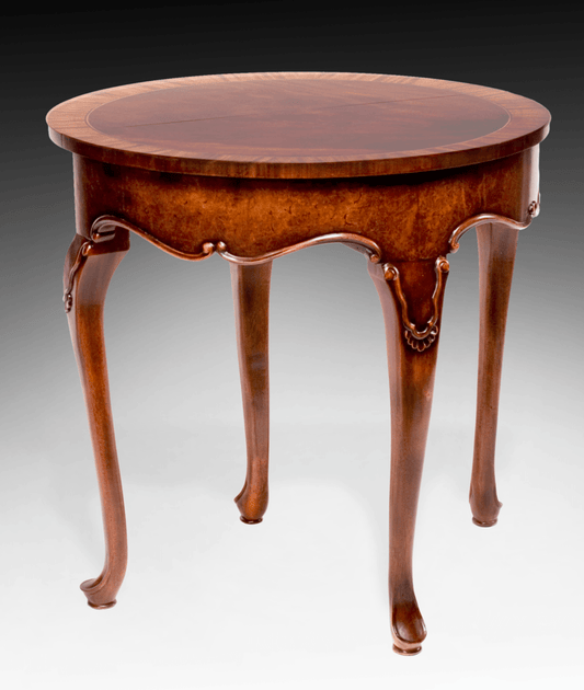 FLIP-TOP HALF ROUND CONSOLE TABLE - House of Chippendale