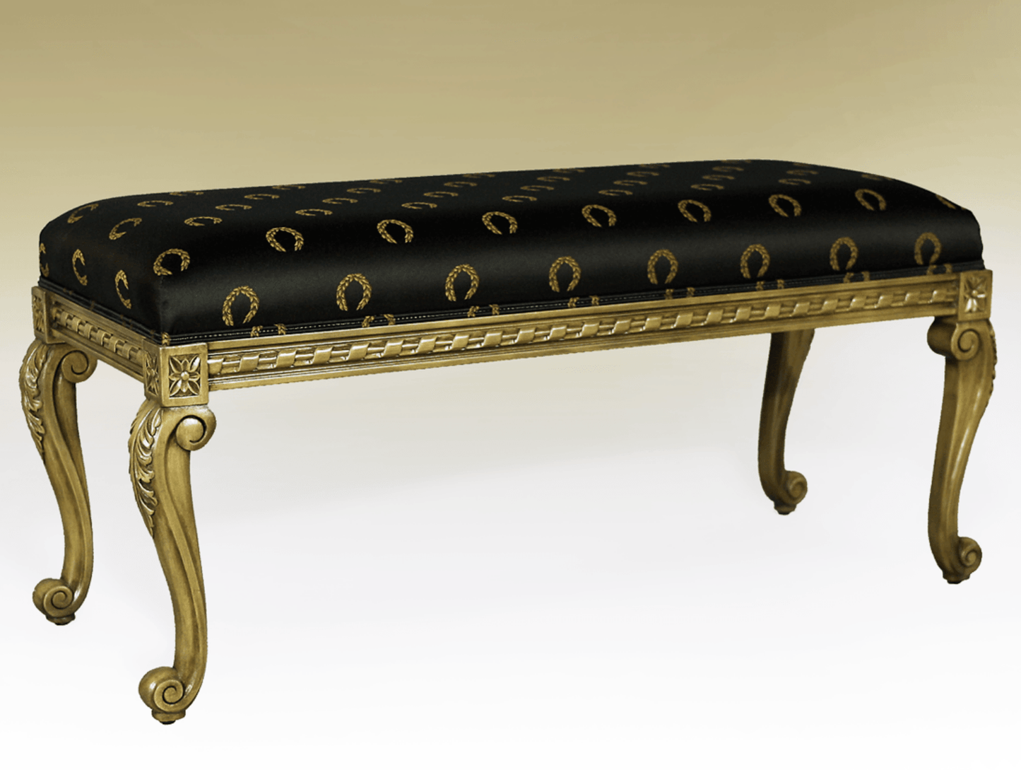 FRENCH SCROLL LEG BENCH - House of Chippendale