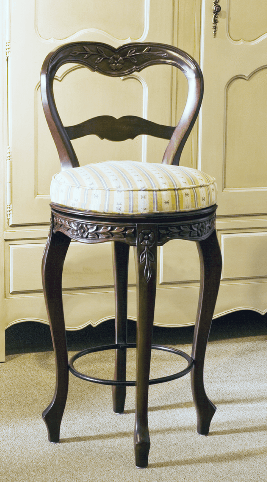 FRENCH STYLE SWIVEL BAR/COUNTER STOOL - House of Chippendale