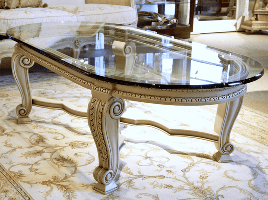 HAND CARVED EMPIRE STYLE COCKTAIL TABLE - House of Chippendale