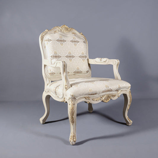 LARGE LOUIS XV ACCENT CHAIR - House of Chippendale