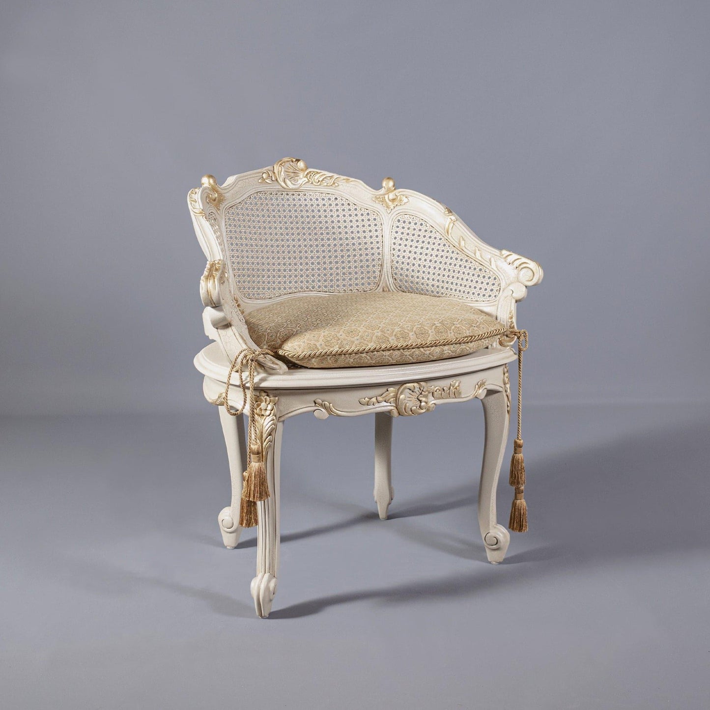 LOUIS XV ACCENT CANE BACK CHAIR - House of Chippendale