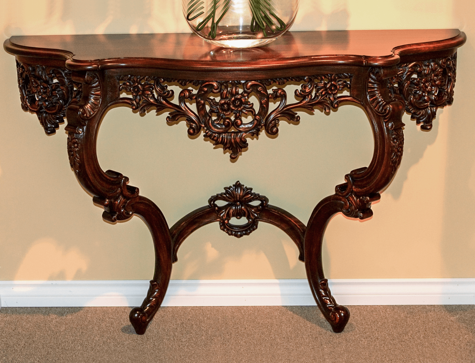LOUIS XV CARVED CONSOLE TABLE - House of Chippendale