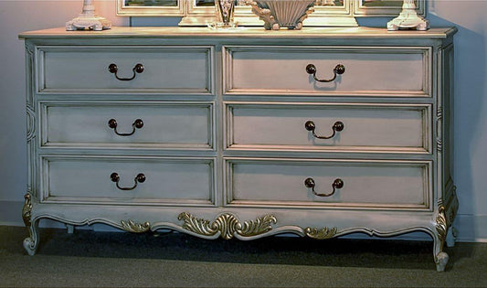 LOUIS XV STYLE SIX DRAWER CHEST - House of Chippendale