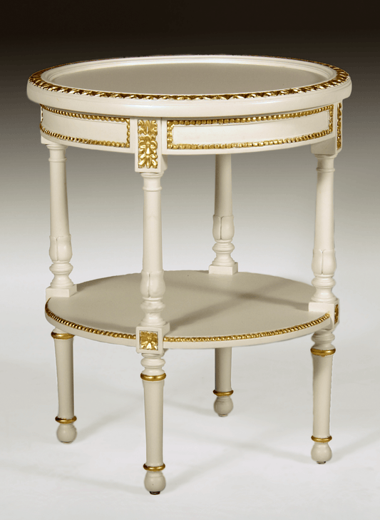 LOUIS XVI CARVED OVAL END TABLE - House of Chippendale