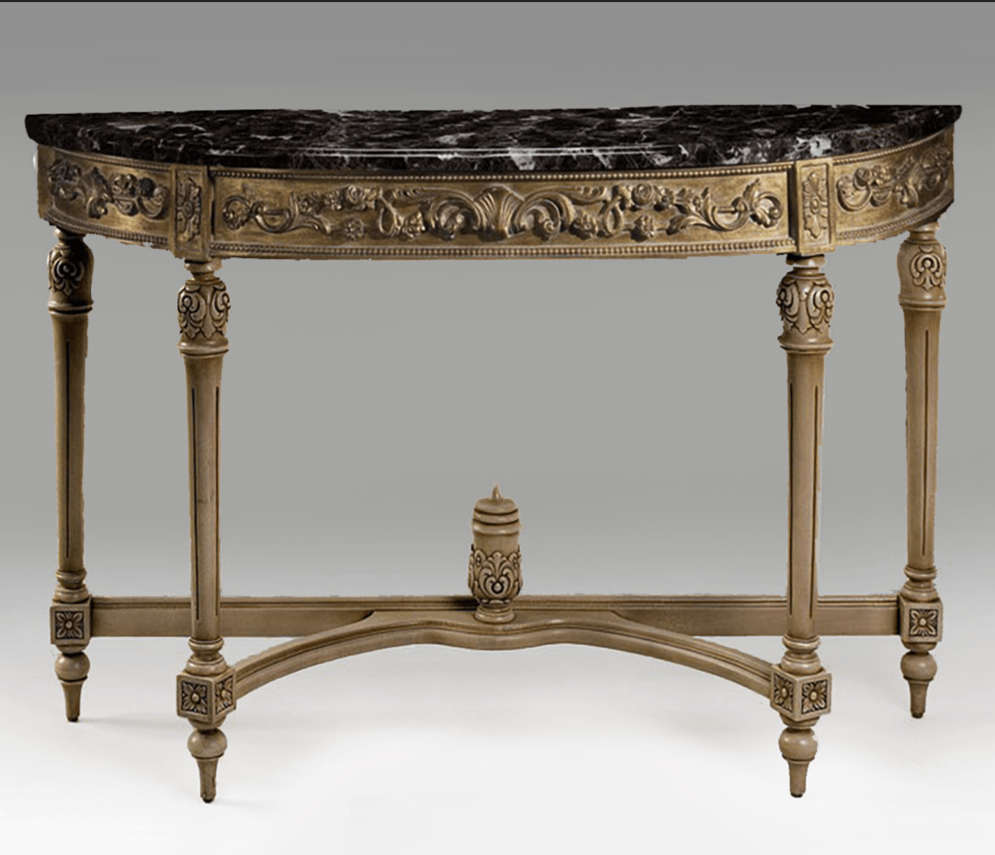 LOUIS XVI WOOD TOP CONSOLE HALL TABLE - House of Chippendale
