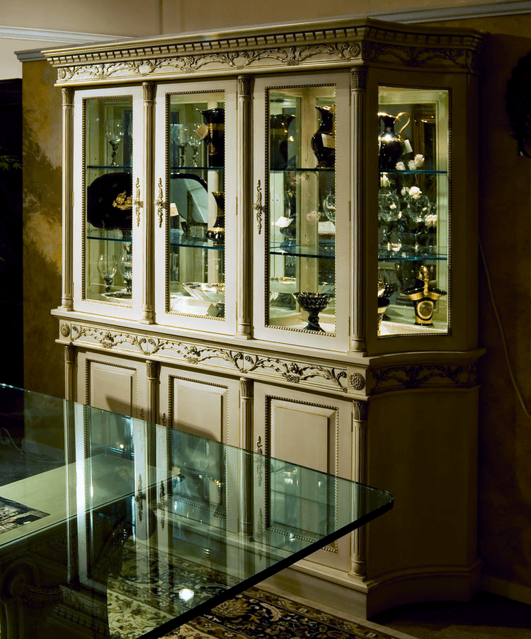 CARVED FRENCH BOULLE THREE DOOR CABINET - House of Chippendale
