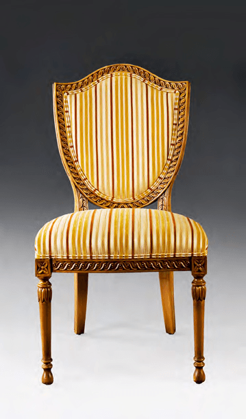 CARVED HEPPLEWHITE SIDE CHAIR - House of Chippendale
