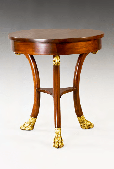 CARVED NEOCLASSIC LAMP TABLE - House of Chippendale
