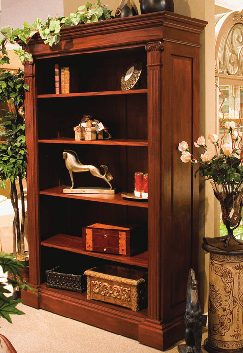 CHIPPENDALE STYLE OPEN BOOKCASE CABINET - House of Chippendale