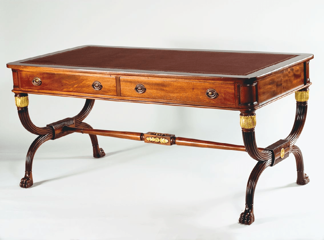 EMPIRE PERIOD INSERT LEATHER TOP DESK - House of Chippendale