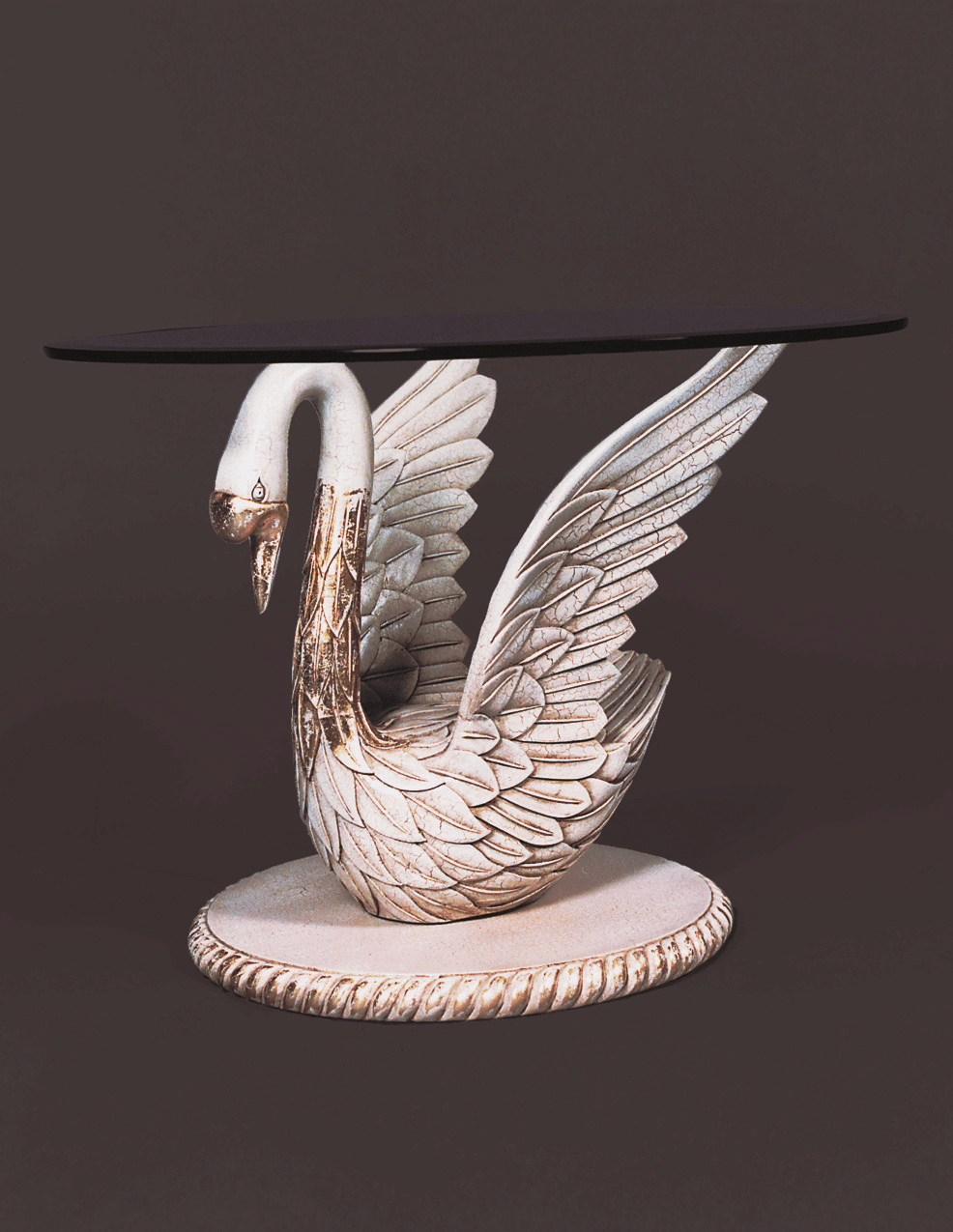 EMPIRE STYLE CARVED SWAN END TABLE - House of Chippendale