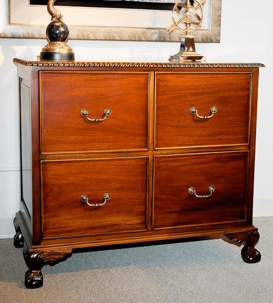 FOUR DRAWER FILING CREDENZA - House of Chippendale