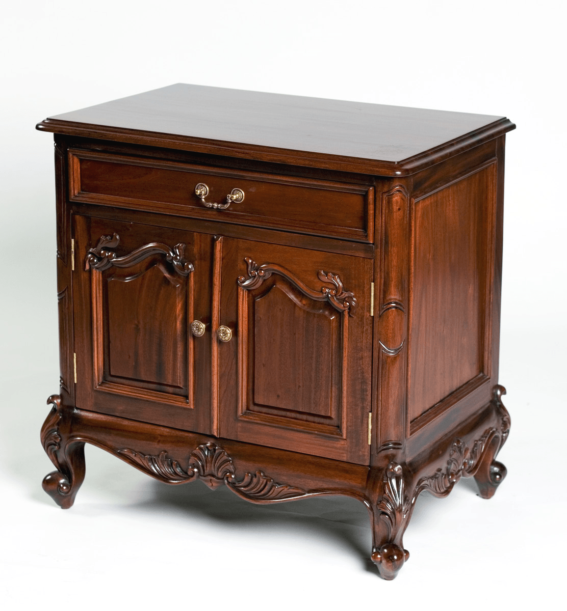 HAND CARVED LOUIS XV NIGHTSTAND - House of Chippendale