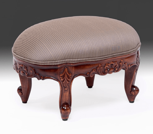 LOUIS XV STYLE OVAL FOOT STOOL - House of Chippendale