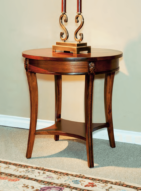 NEOCLASSIC ROUND END/LAMP TABLE - House of Chippendale