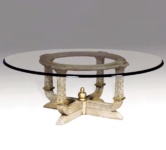 ROUND REEDED COCKTAIL TABLE - House of Chippendale